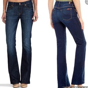NWT 7 For All Mankind Kimmie Bootcut Jeans Sz 24